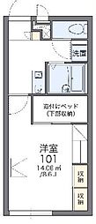 レオパレス美南 1Kの間取図画像