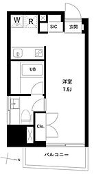 リテラス押上 ワンルームの間取図画像