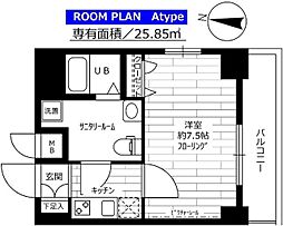 ステージファースト西巣鴨 10階1Kの間取り