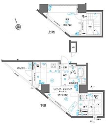 ズーム駒込 1LDKの間取図画像