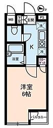 LUMIELE S・KII 3階1Kの間取り
