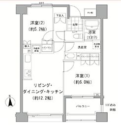 エーデル練馬 2LDKの間取図画像