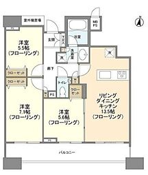 HF白金高輪レジデンス 3LDKの間取図画像