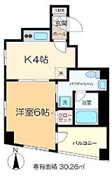 For you 2階1Kの間取り