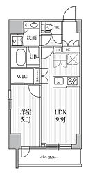 シーズンフラッツ滝野川 1LDKの間取図画像