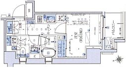 アトラス西早稲田 1Kの間取図画像
