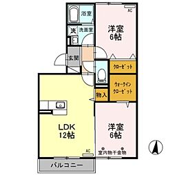 間取図画像 2LDK
