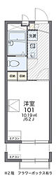レオパレスハーモニー 1Kの間取図画像