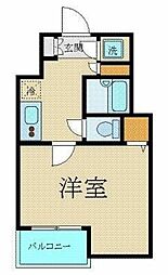 エスコート東大前 5階1Kの間取り