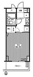 サンハイム ワンルームの間取図画像