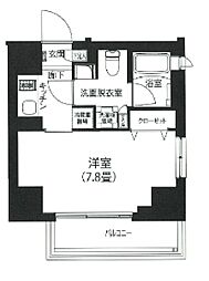 アイルプレミアム駒込 5階1Kの間取り