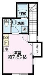ライフ・コート鷺宮III 2階ワンルームの間取り