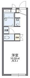 レオパレスコートヤード 1Kの間取図画像