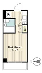 ダイホープラザ橋本III 2階1Kの間取り