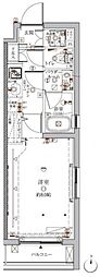 CRACIA目黒都立大学 1Kの間取図画像
