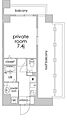 Ville信濃町6階12.8万円