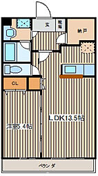 プレステージ原宿 3階1LDKの間取り