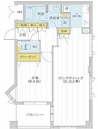 AZ小石川 3階1LDKの間取り