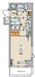 スカイコート武蔵新田 1Kの間取図画像
