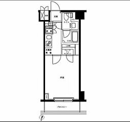 ルーブル清澄白河参番館 1Kの間取図画像