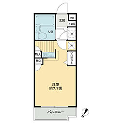 ローズガーデン36番館 ワンルームの間取図画像