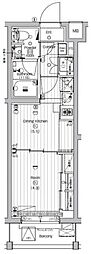PREMIUMCUBE世田谷♯mo 1DKの間取図画像