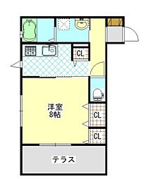 R-FIVE 1Kの間取図画像