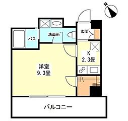 Ciment二子玉川 1Kの間取図画像