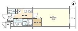 ブレス北新宿 1Kの間取図画像