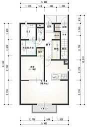 間取図画像 1LDK