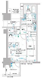 オーパスレジデンス中板橋 2階1LDKの間取り