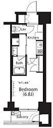 フレンシア文京関口 1Kの間取図画像