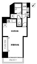 ハイツリッチモンド 1DKの間取図画像