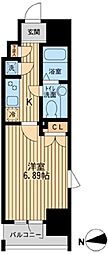 KDXレジデンス東新宿 1Kの間取図画像