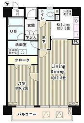 アステリオン松濤 1LDKの間取図画像