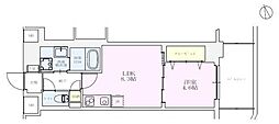 向山ガーデンゲート 1LDKの間取図画像