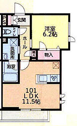 ファースト長後 1LDKの間取図画像