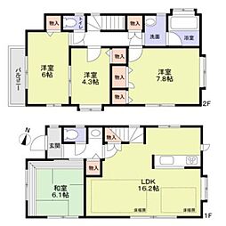 世田谷区桜上水3丁目戸建 4LDKの間取り