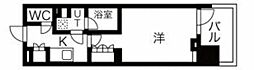 N'sパークレジデンス新宿御苑 1Kの間取図画像