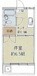 ラルブル若宮 1Kの間取図画像