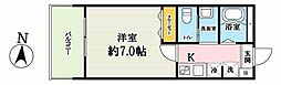 吉川市高富2丁目アパート 1Kの間取図画像