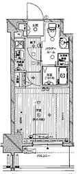 メインステージ蒲田6エグザ 1Kの間取図画像