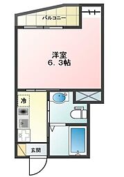 GRANTHOMES北赤羽 1Kの間取図画像