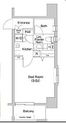 プライムアーバン目白 7階1Kの間取り