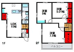 LIVELE FINE 天神山 3LDKの間取図画像