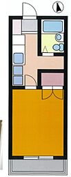 プレディオ八王子 1Kの間取図画像