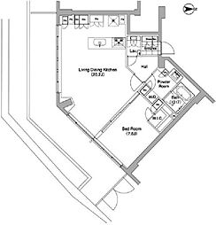 代官山ブレス 1階1LDKの間取り