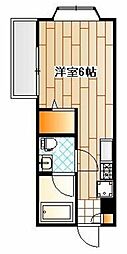 リリエンハイム5 ワンルームの間取図画像