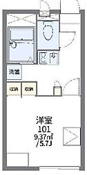 レオパレスSHIMADA 1Kの間取図画像