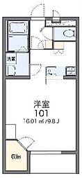 レオパレスCamellia池袋 1Kの間取図画像